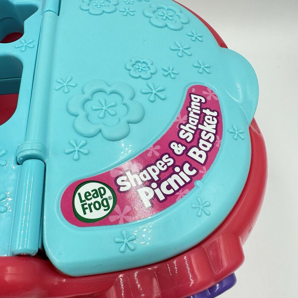 LeapFrog Shapes and Sharing Picnic Basket Interactive Preschool Toy TESTED - Picture 5 of 10